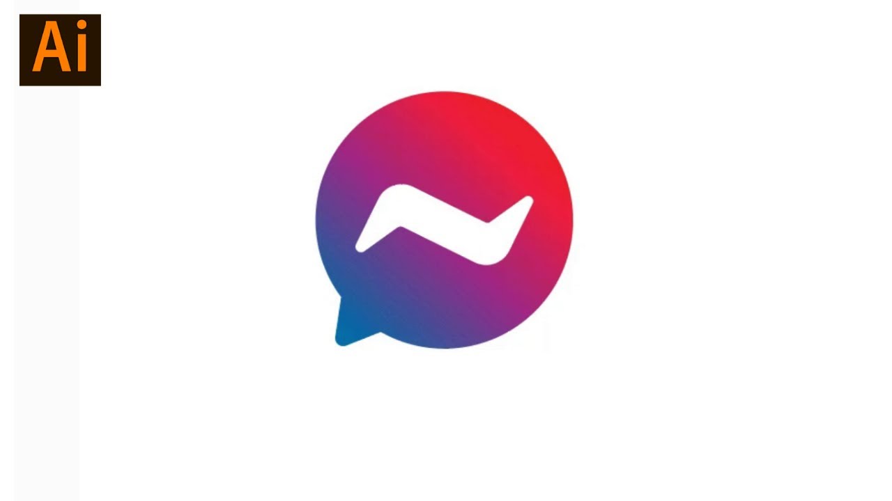 How to Draw Messenger Icon in Illustrator