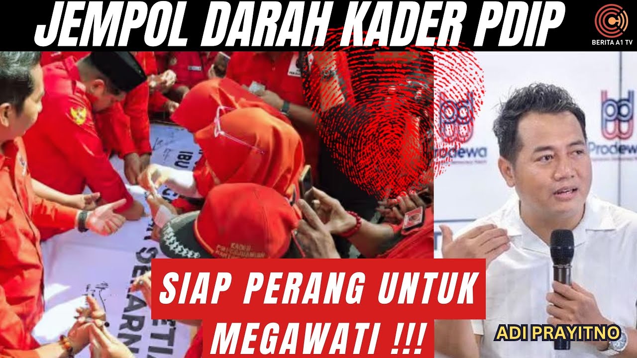 Siap Perang : Cap Jempol Darah Pdip