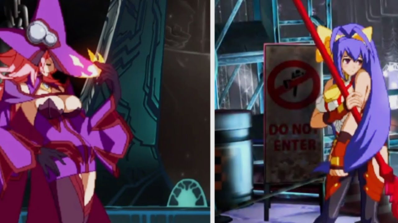 Nine the phantom and Mai Natsume Gameplay BlazBlue central fiction