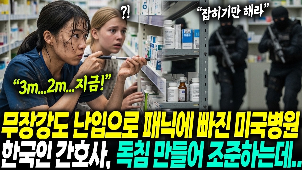 미국 병원에 무장 강도들이 들이닥치자 모두 절망했다  그때, 무시하던 한국인 간호사는 미군도 할 수 없던 작전으로 모두를 구했다