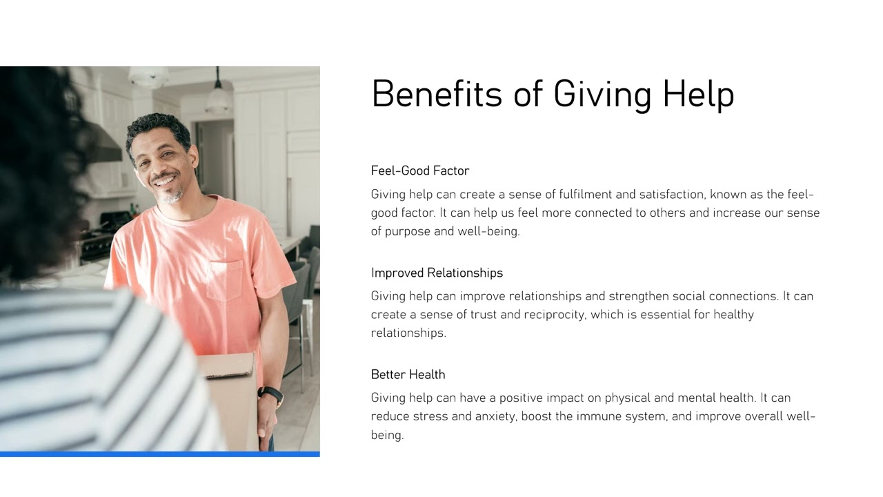 How to Give a Helping Hand