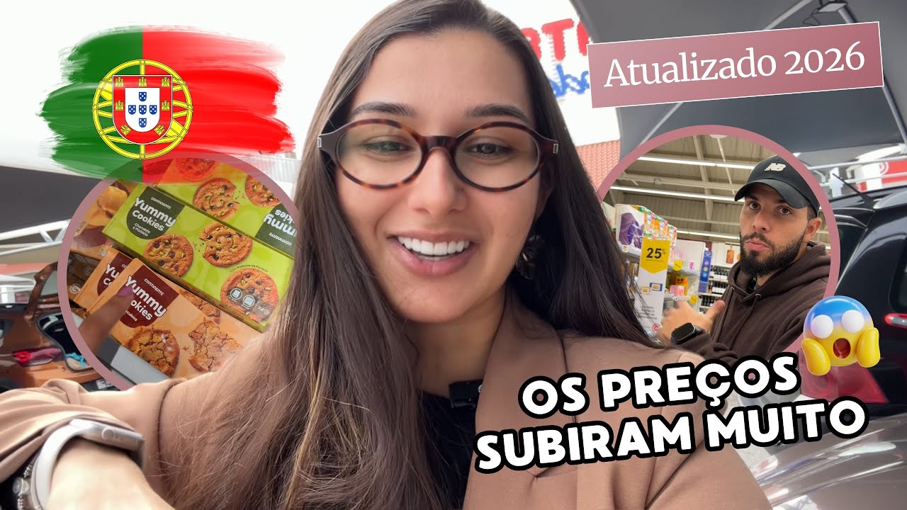 COMPRAS DE MERCADO EM PORTUGAL 🇵🇹 | QUANTO GASTAMOS EM 2026?