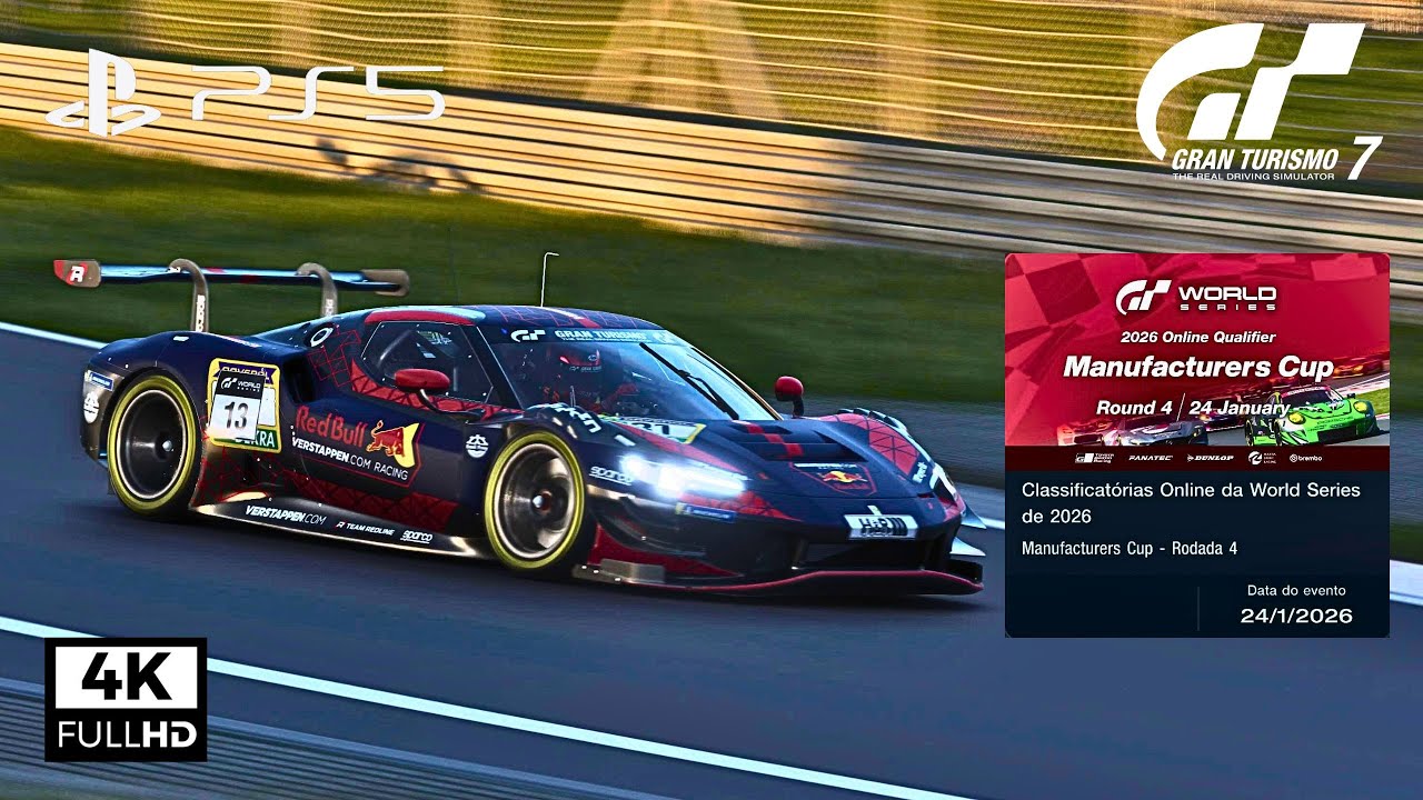 Gran Turismo 7 | World Series 2026 | Qualifier | Manufacturers Cup | Rodada 4 | PS5 Gameplay 4k
