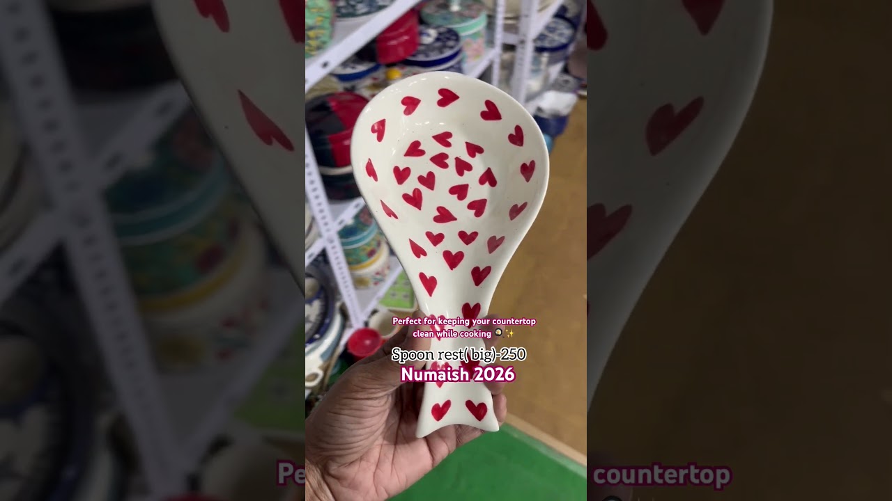 💖 Adorable Ceramic Spoon Rest | Kitchen Must-Have| numaish 2026/ by walkinthrough ✨
