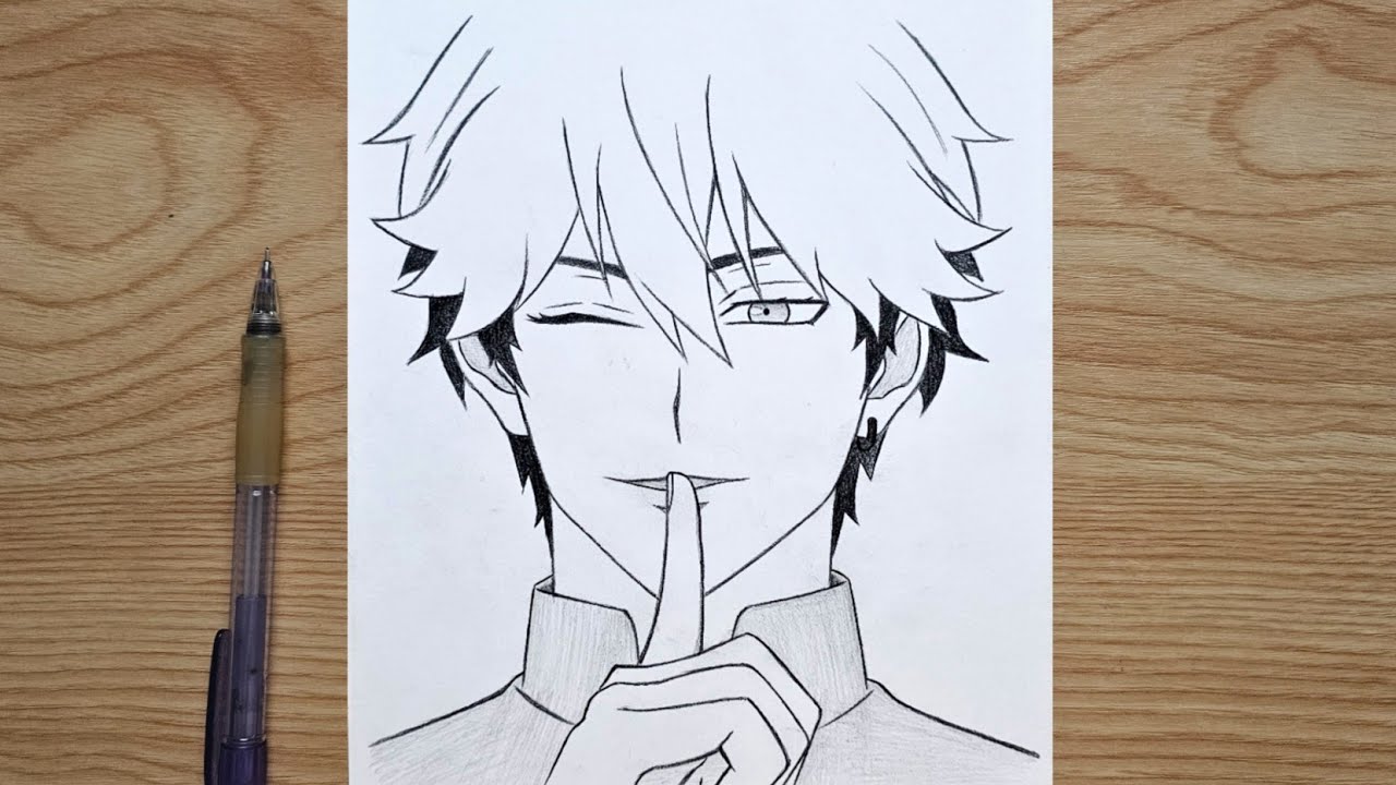 How to draw anime | Easy anime boy step by step | anime drawing tutorial for beginners