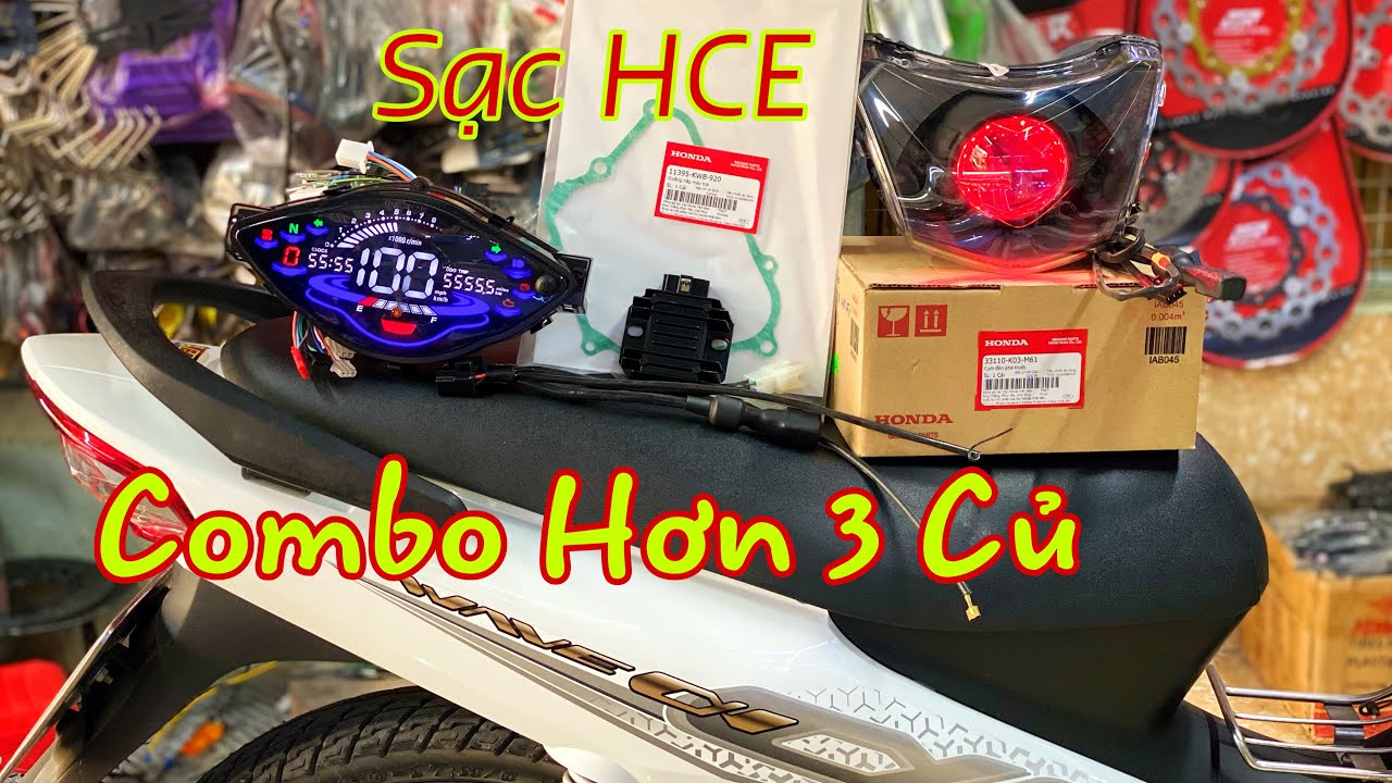 Lê Lĩnh Vlog | Gói Độ Nhẹ Cho Wave Chưa Tới 4 Triệu - Hướng Dẫn Lắp SẠc HCE Cho Wave A 110 Như Zin