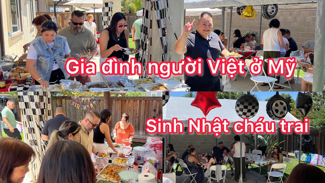 Sinh Nhật cháu trai gia đình Người Việt ở Mỹ