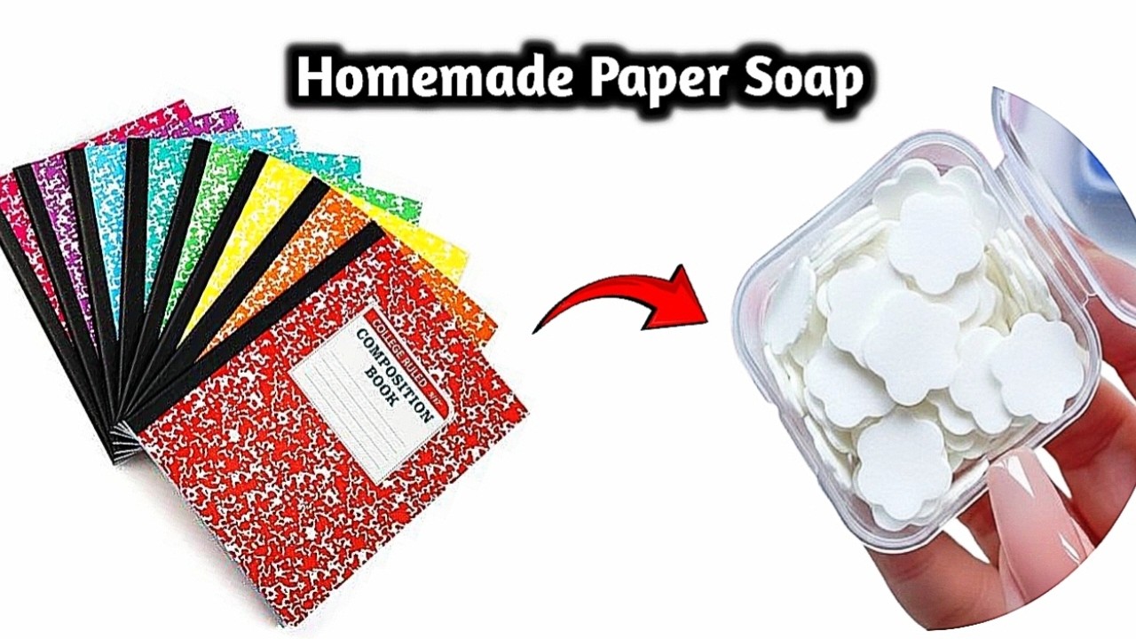 How to Convert Normal Notebook Paper into Soap Paper | Easy DIY Travel Soap Sheets