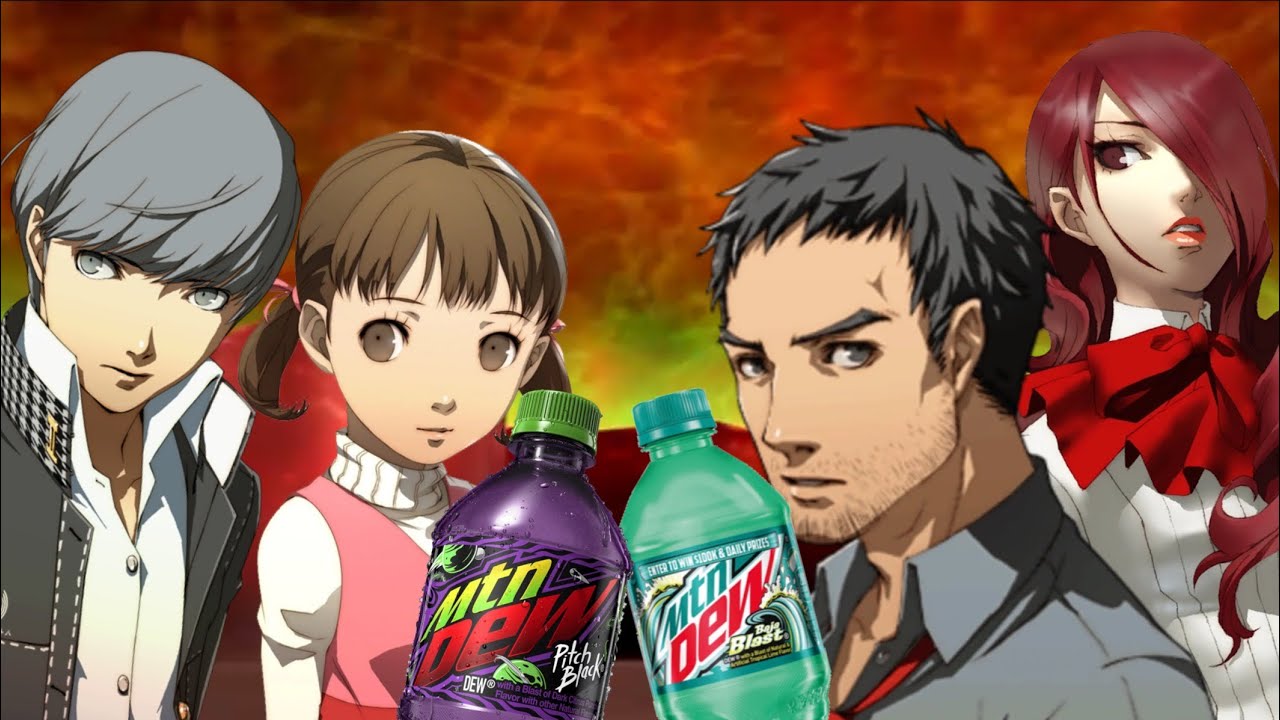 Persona Characters Argue Over Mountain Dew Flavors