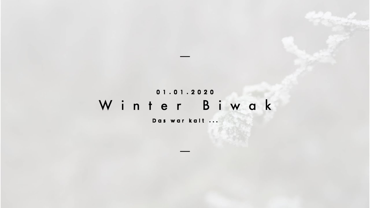 Winter Biwak ❄️ 🥶🔥