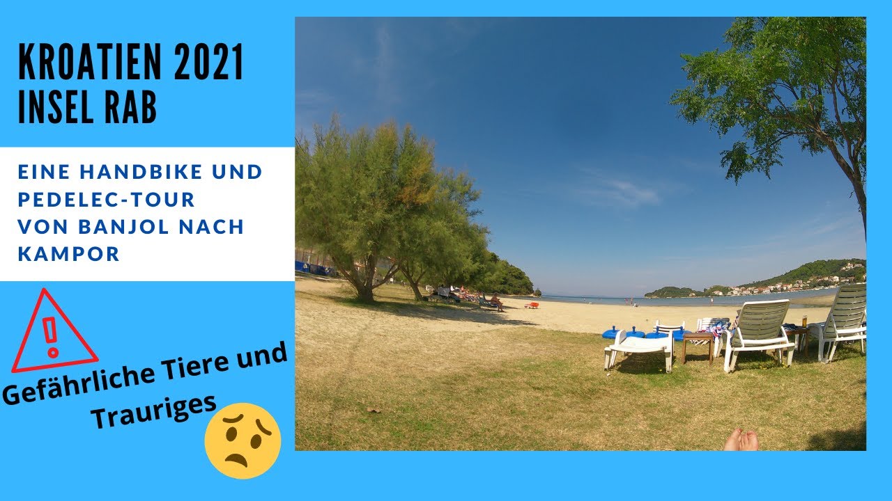 Kroatien, Handbike/ E-Bike-Tour zum Strand in Kampor u zur Gedenkstätte