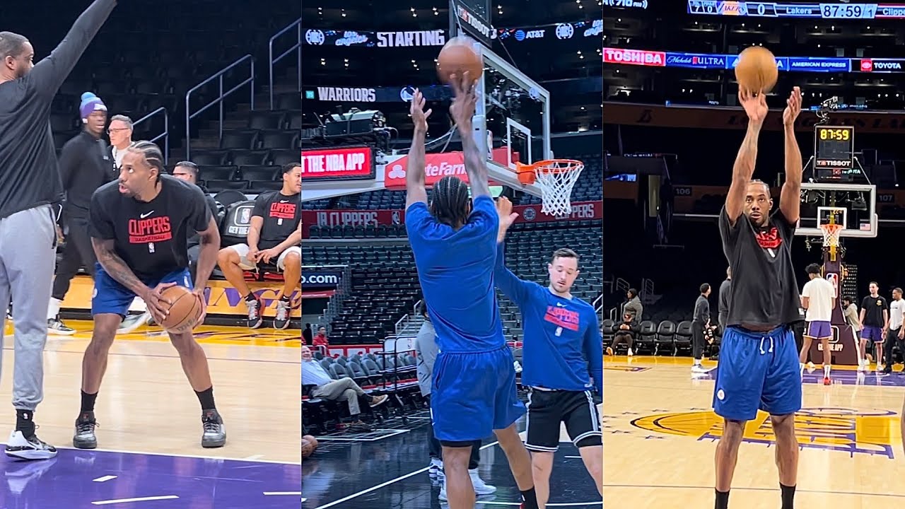 FULL Kawhi Leonard Pre Game Workout Against Lakers