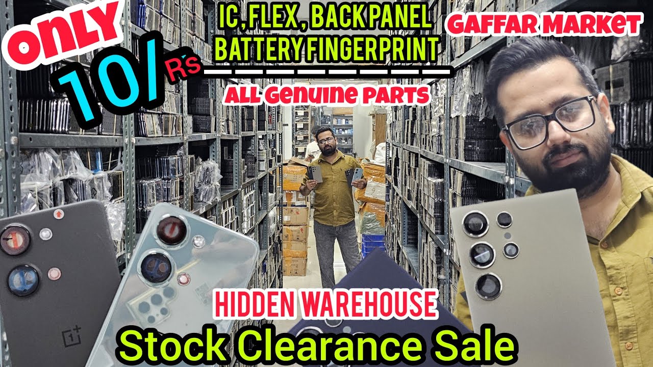India's Biggest Mobile Spare Parts Wholesaler Warehouse In Delhi | IC Flex Patta Fingerprint Battery
