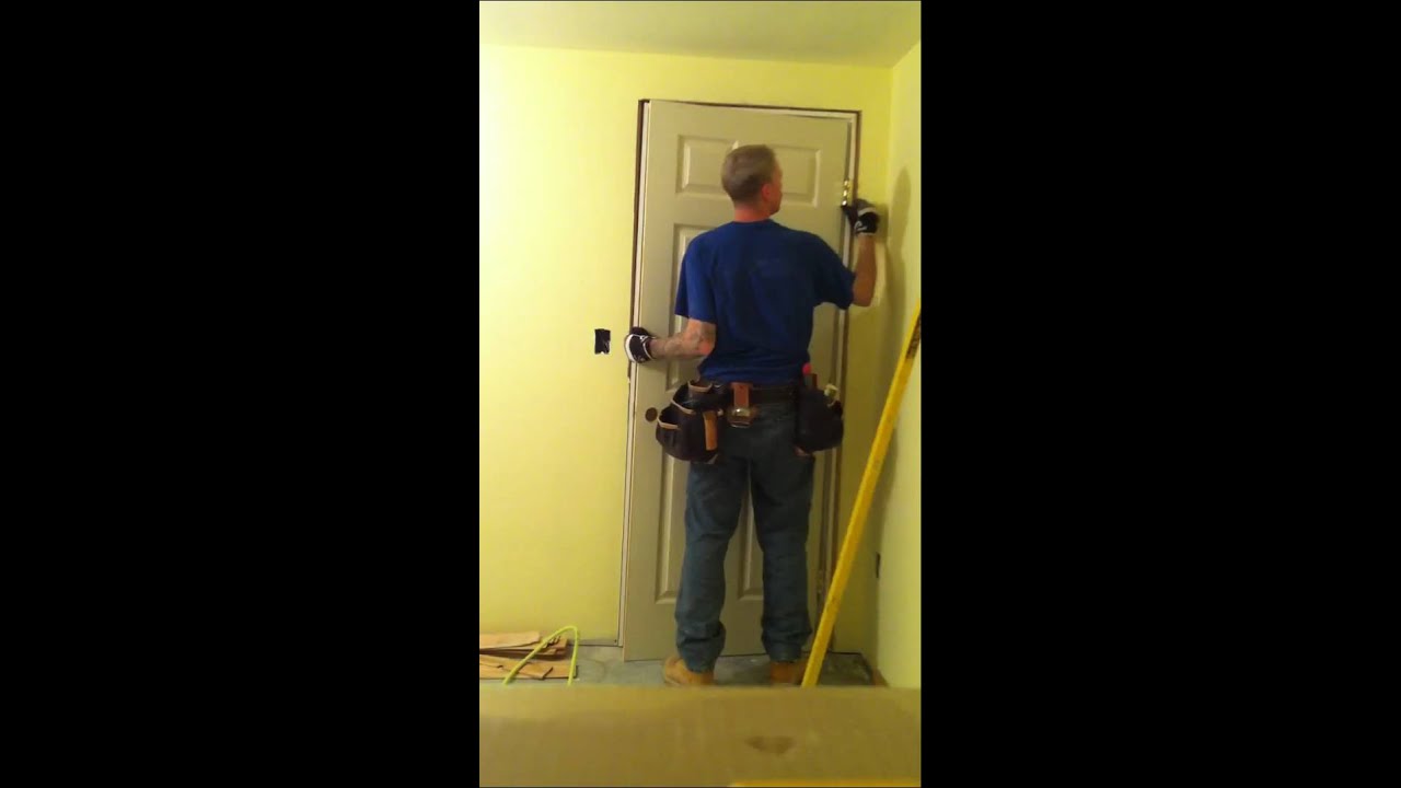 Learn how to install a door in less then 15 mins