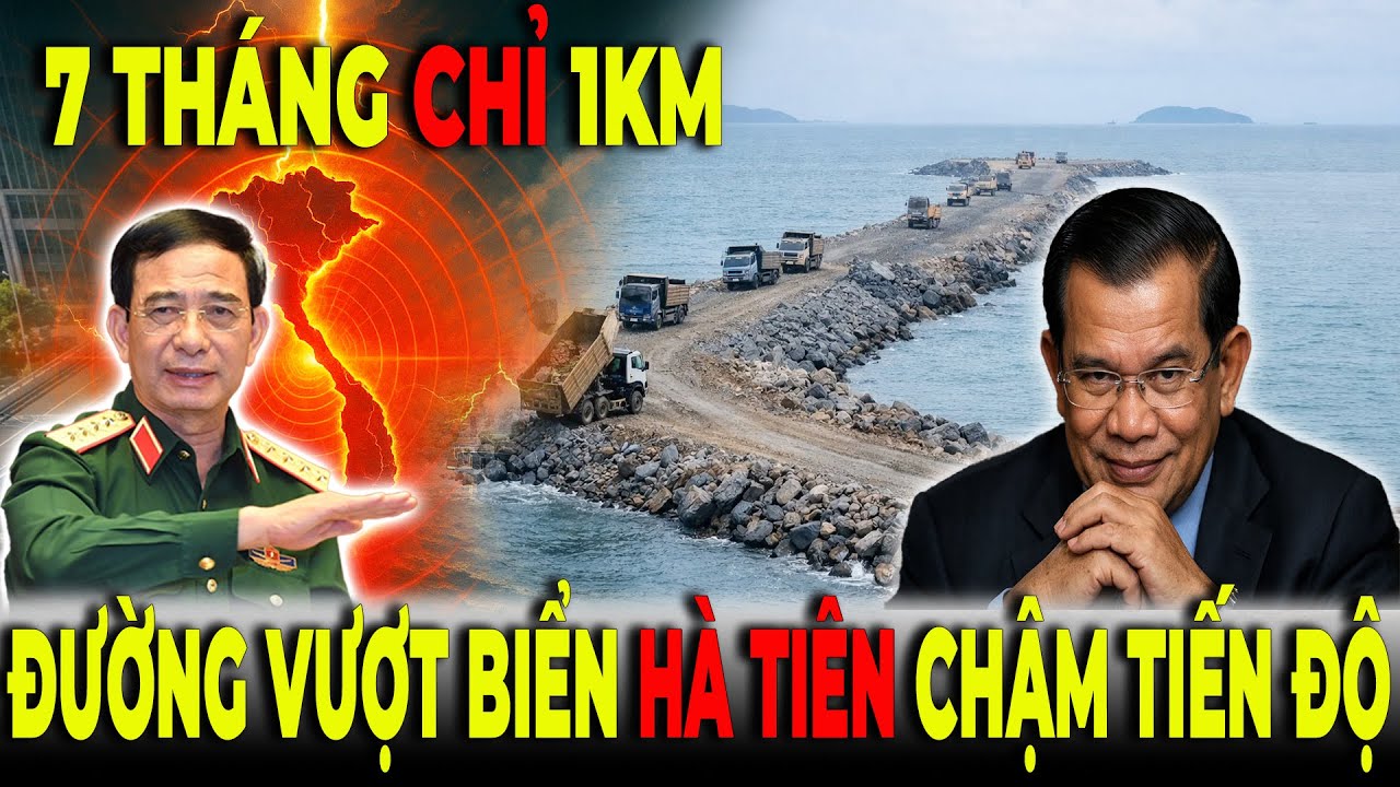 7 Tháng Chỉ Được 1,1km - Đường Lấn Biển Hà Tiên Có Chậm Trong Cuộc Đua Cảng Biển Vịnh Thái Lan