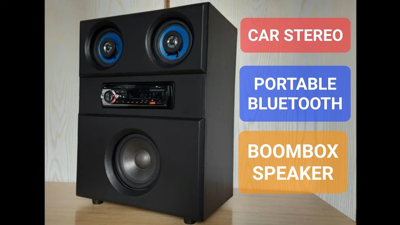 Portable Bluetooth Car Stereo Boombox Speaker