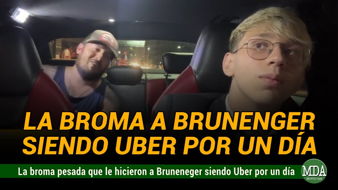 La BROMA PESADA a BRUNENGER siendo UBER por un D&Iacute;A: &ldquo;Te C4GASTE TODO&rdquo;
