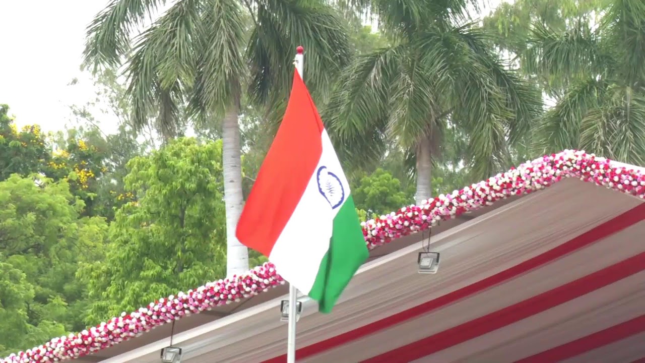 Flag hoisting program at Nadiad in the august presence of Hon'ble CM
