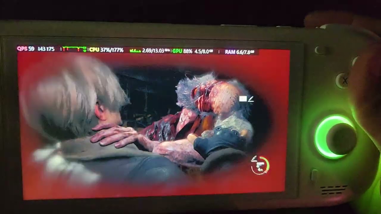 Resident evil 4 remake AYN LOKI MAX (ZEENIX PRO) VRAM 8gb Modo Xbox 