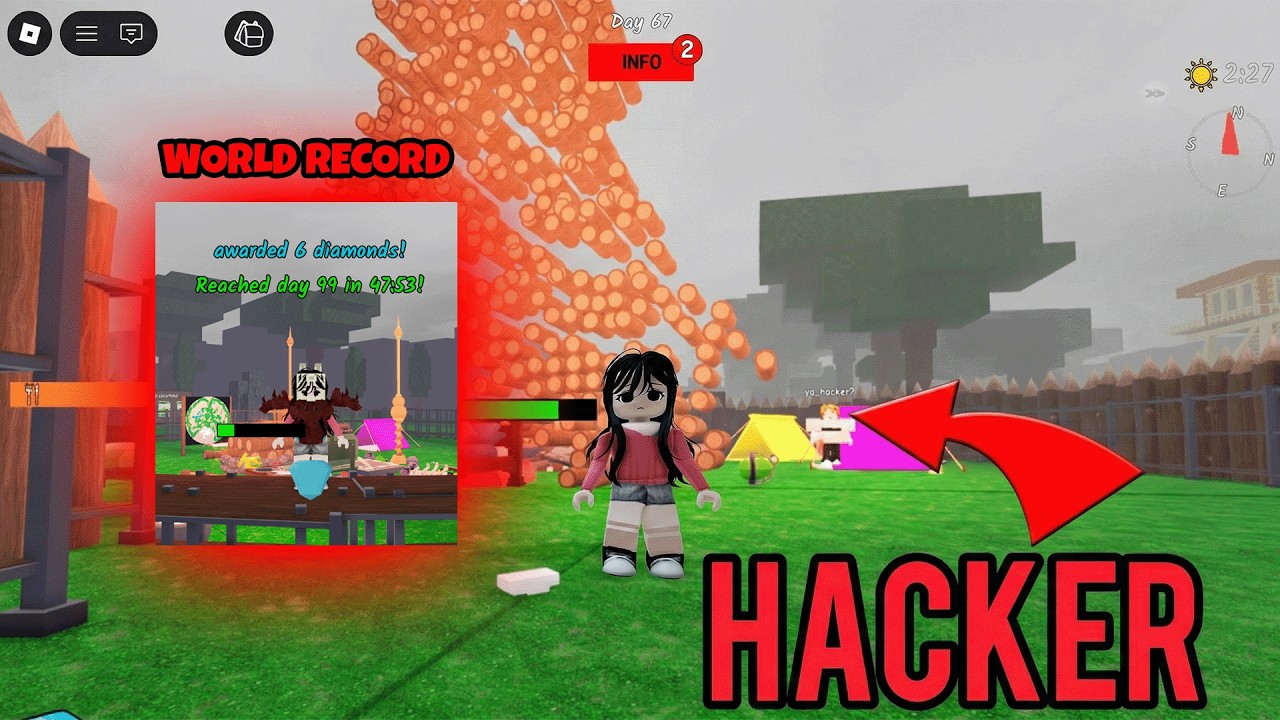 A Hacker Joined My Game and We Broke the WORLD RECORD 😳🌲 | 99 Nights in the Forest