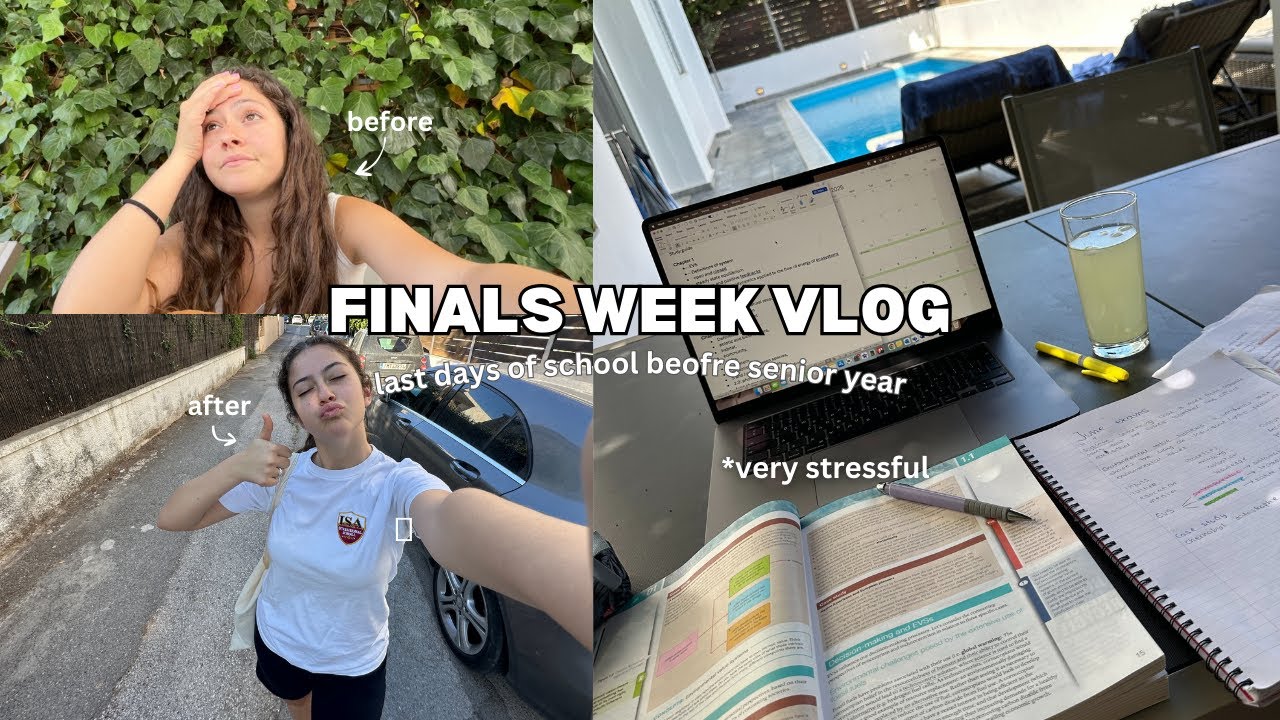 FINALS WEEK VLOG | τελευταίες μέρες σχολείου πριν την 3η Λυκείου
