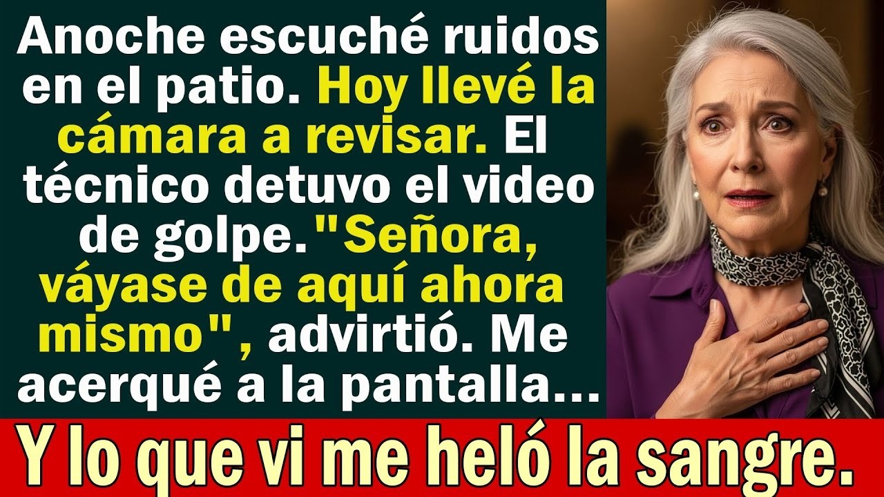 Revisé la cámara de mi patio… y el técnico me dijo  “¡Salga de esa casa ya!”