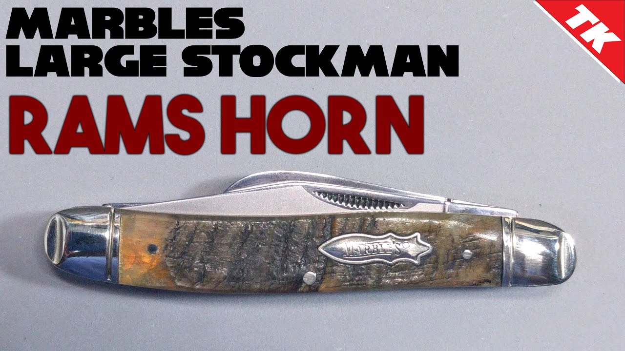 Карманный нож Marbles Large Stockman Rams Horn MR363