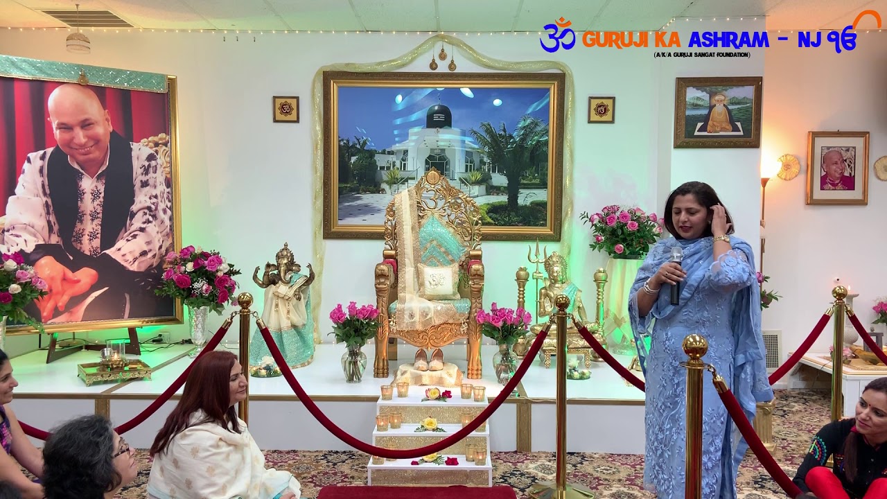 Satsang By Neena Aunty - Guruji Ka Ashram - New Jersey - USA - Somerset Temple