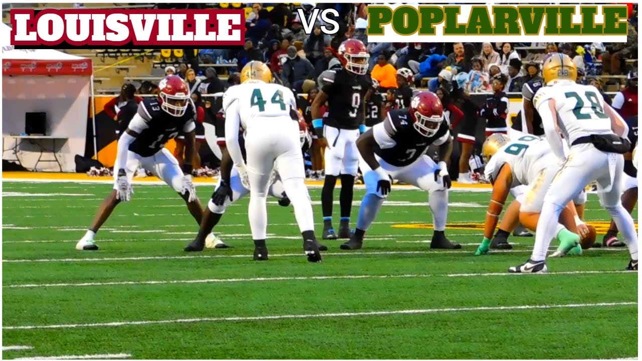 Game Of The Year🏆 : #1 Louisville(4A) vs #6 Poplarville(4A) || MSHSF Week 15