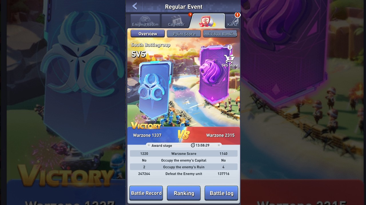 TopWar - SVS - 2315 vs 1337