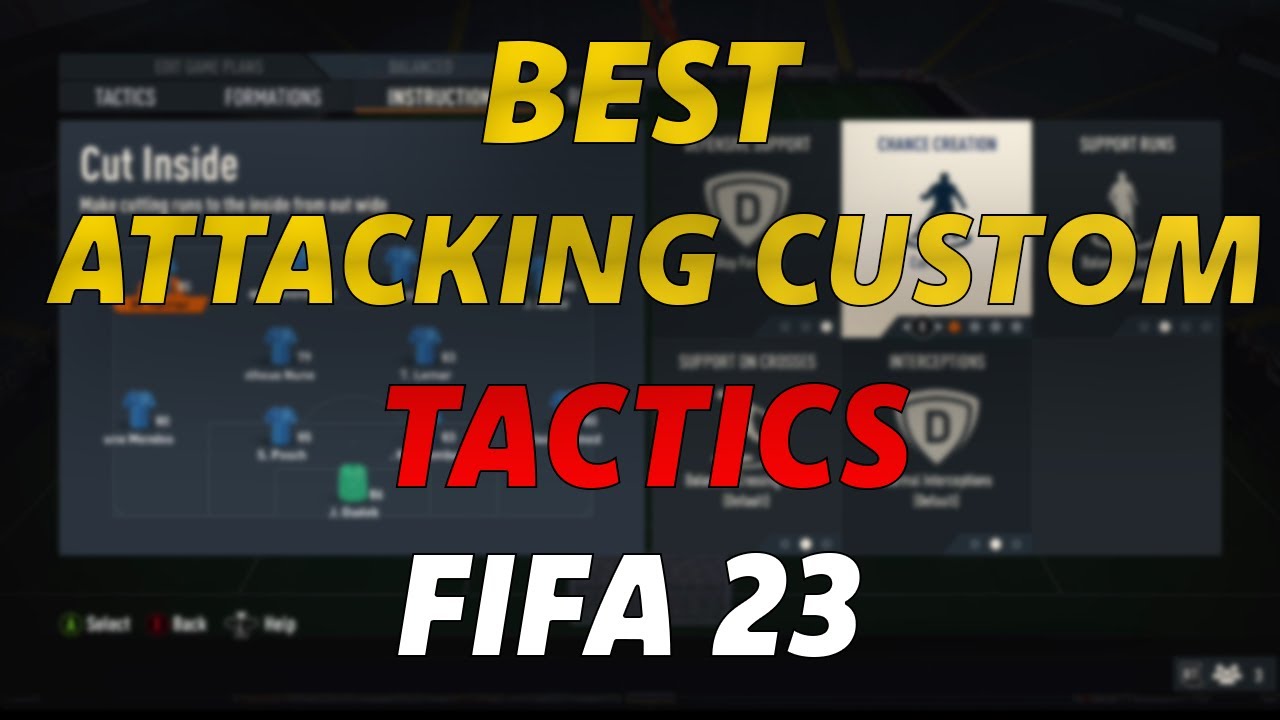 BEST ATTACKING CUSTOM TACTICS FOR FIFA 23