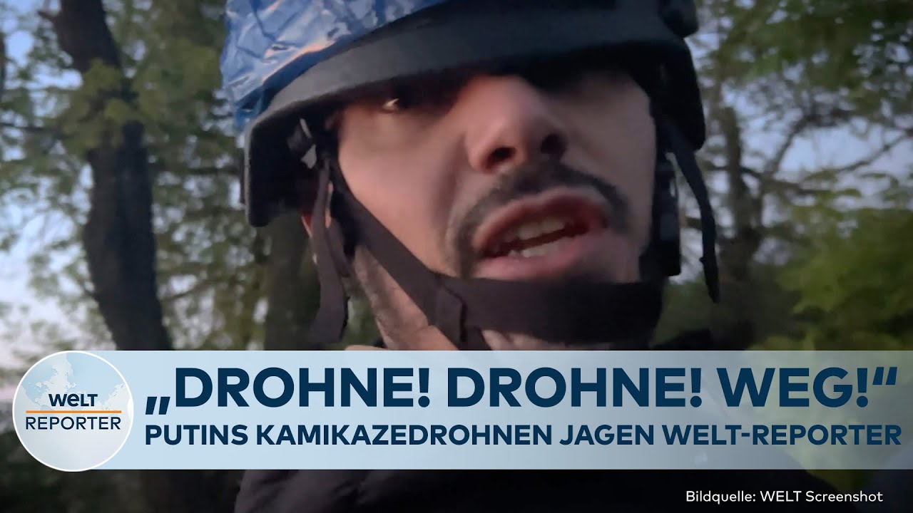 UKRAINE-FRONT: „Drohne! Drohne! Weg!“ – Putins Kamikazedrohnen jagen WELT-Reporter durch Kampfgebiet