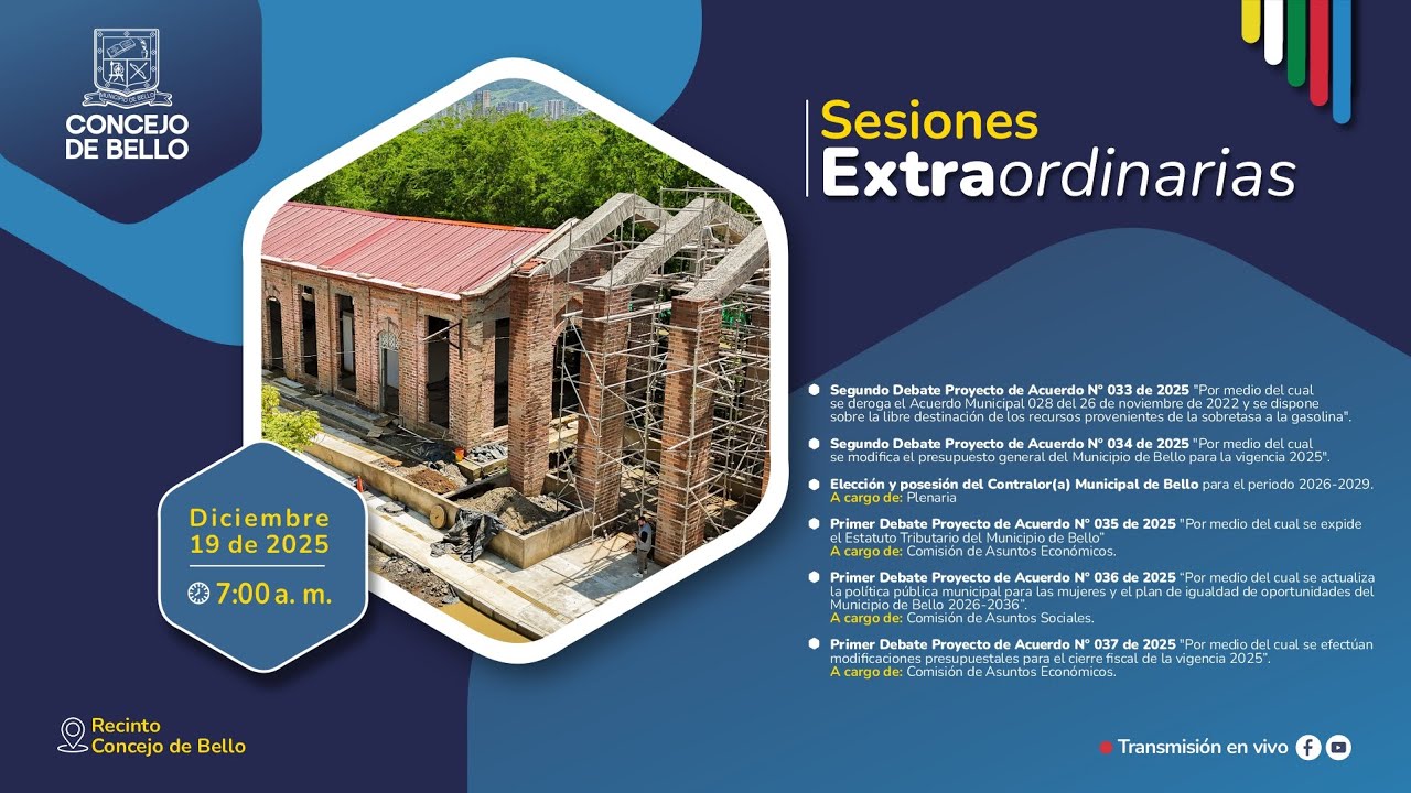 Sesión extraordinaria 19 de diciembre 2025