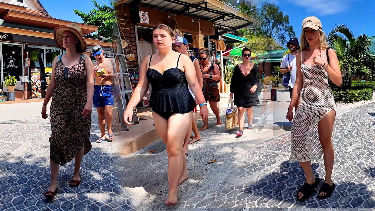 4k HDR A Glorious Day Walk Around Koh Phi Phi Island, Krabi, Thailand 2025 - Walking Tour