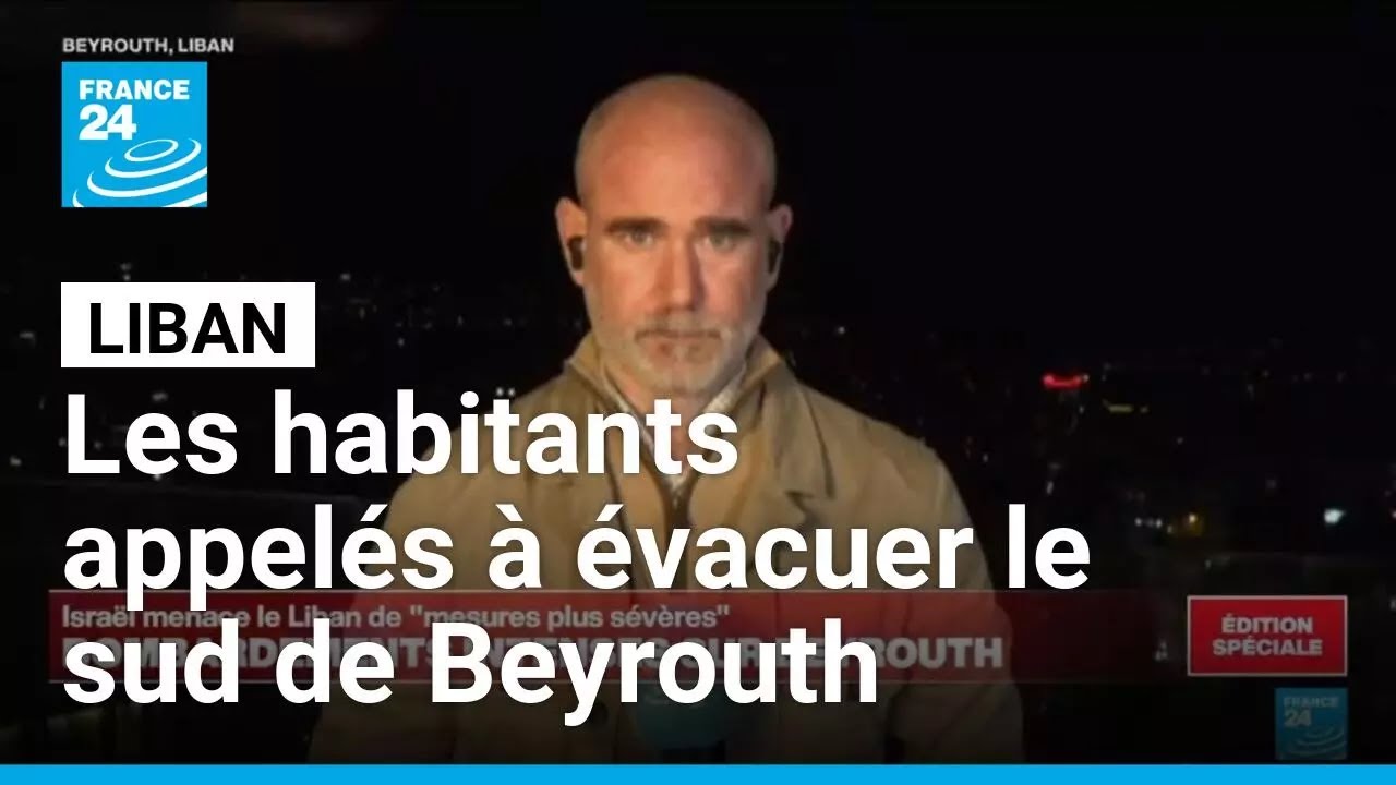 Liban : l'armée israélienne presse les habitants de quitter la banlieue sud de Beyrouth