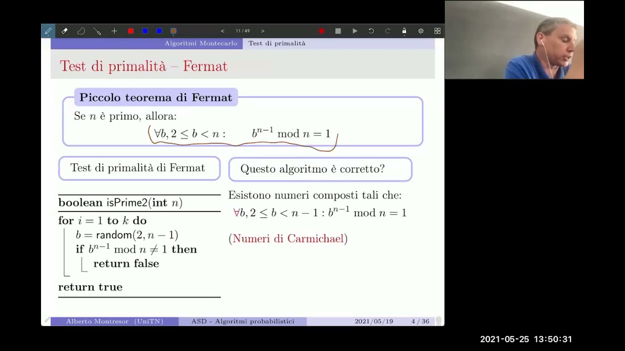 17- Algoritmi probabilistici - Introduzione e primalità