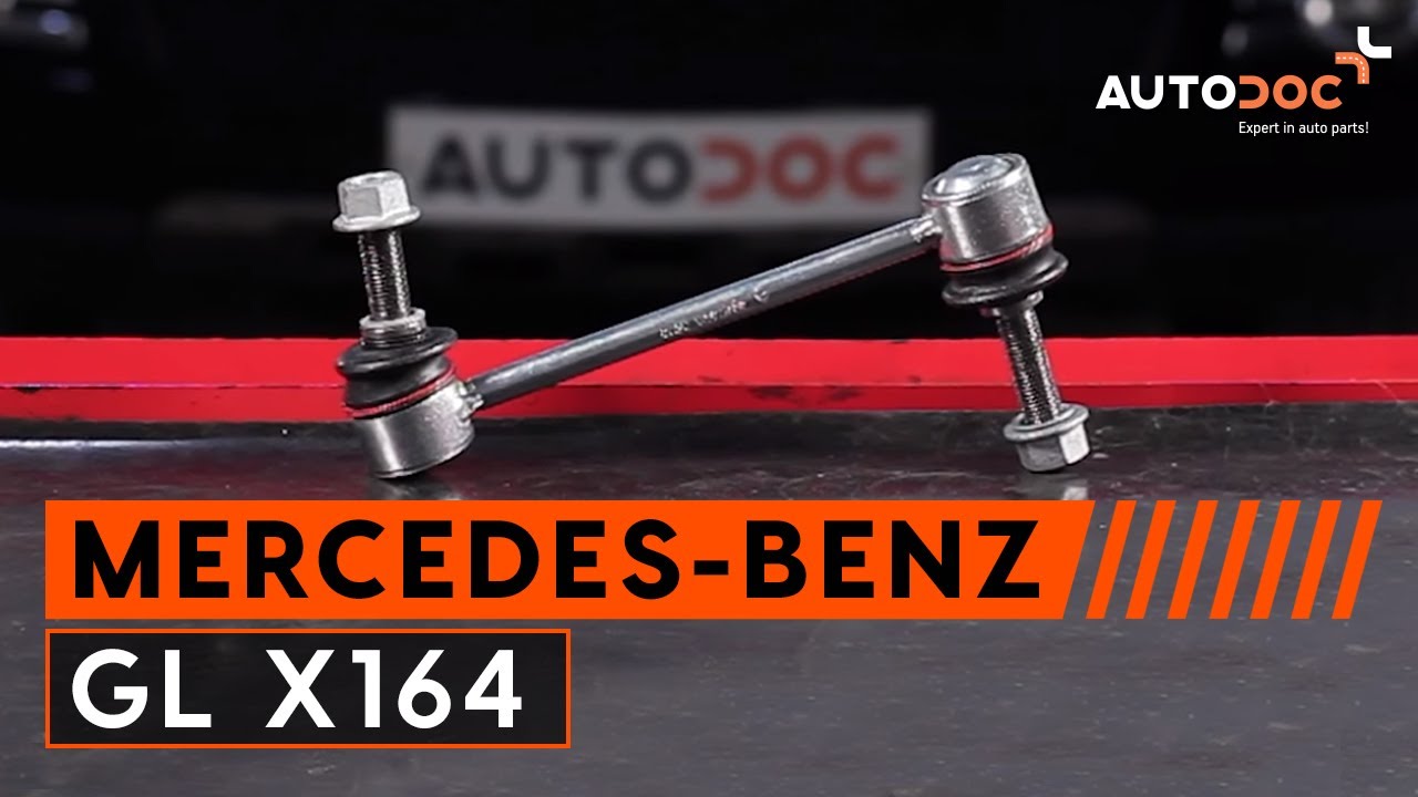 Kuinka vaihtaa etu koiranluu MERCEDES-BENZ GL X164 -merkkiseen autoon OHJEVIDEO | AUTODOC