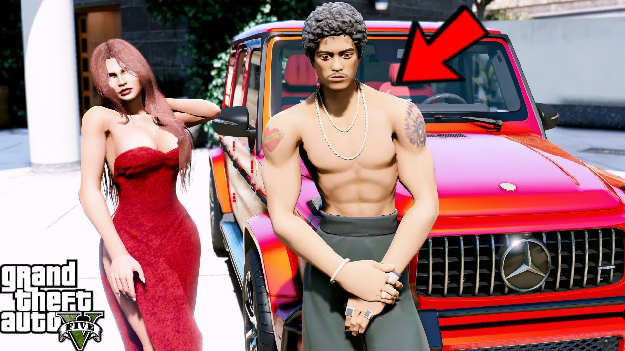 GTA 5 *EXCLUSIVE* Bruno Mars In GTA 5 (GTA 5 Billionaire Johnson Real Life Family Mod #9)