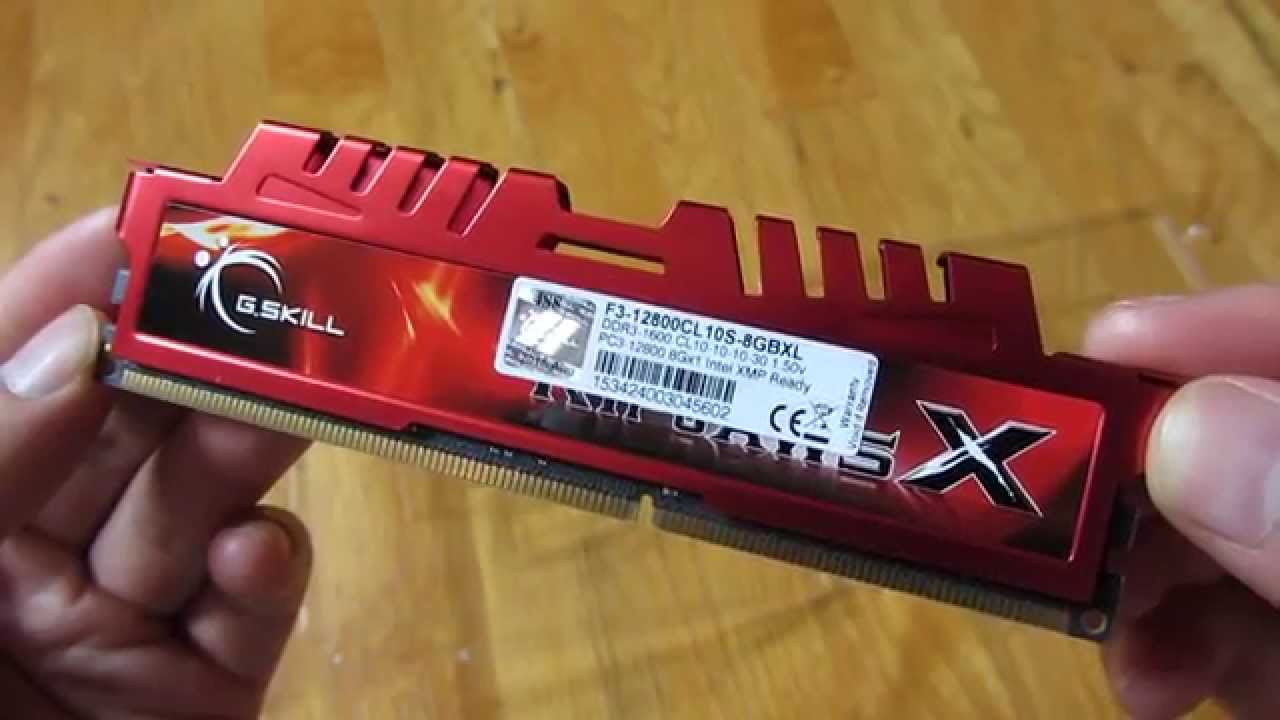 GSKILL Ripjaws X Series 8GB 240-Pin DDR3 SDRAM Unboxing