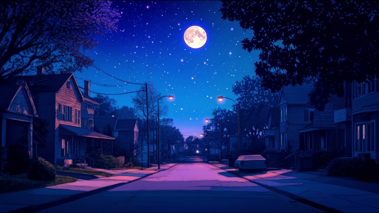 1 Hour of Nighttime Forest & Suburban Street Ambience | Relaxing Night Sounds