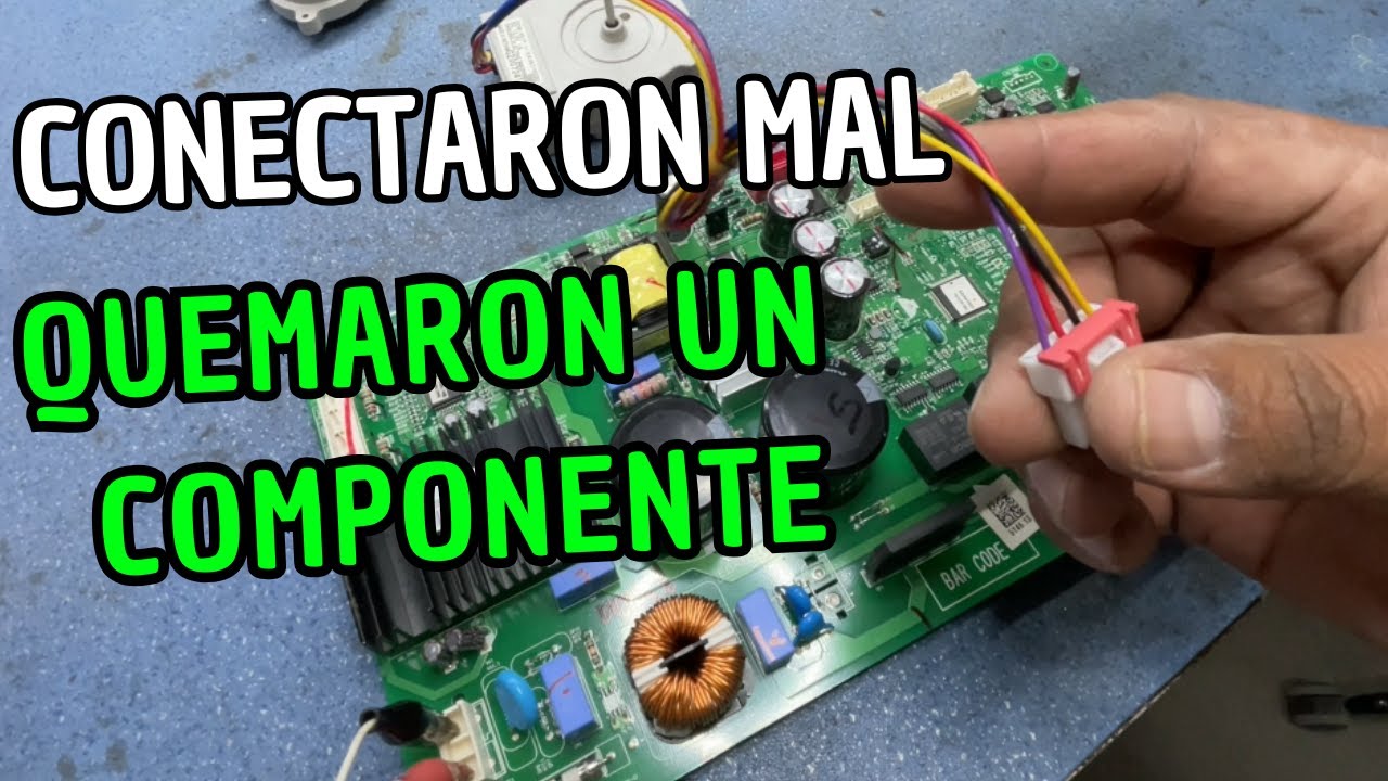 Refrigerador LG dañado al hacer corto en ventilador CFAN en una conversión | Reparación de tarjeta