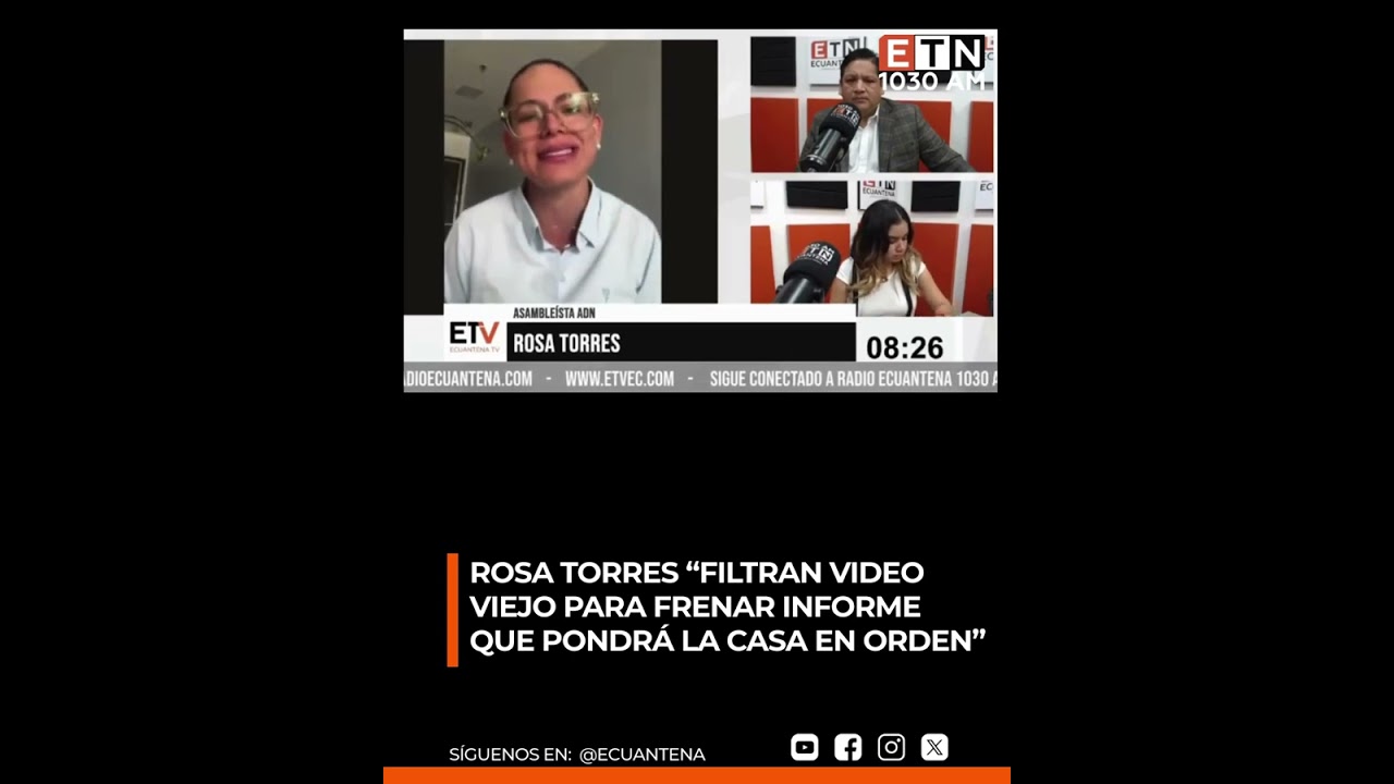 Rosa Torres &ldquo;Filtran video  viejo para frenar informe  que pondr&aacute; la casa en orden&rdquo;