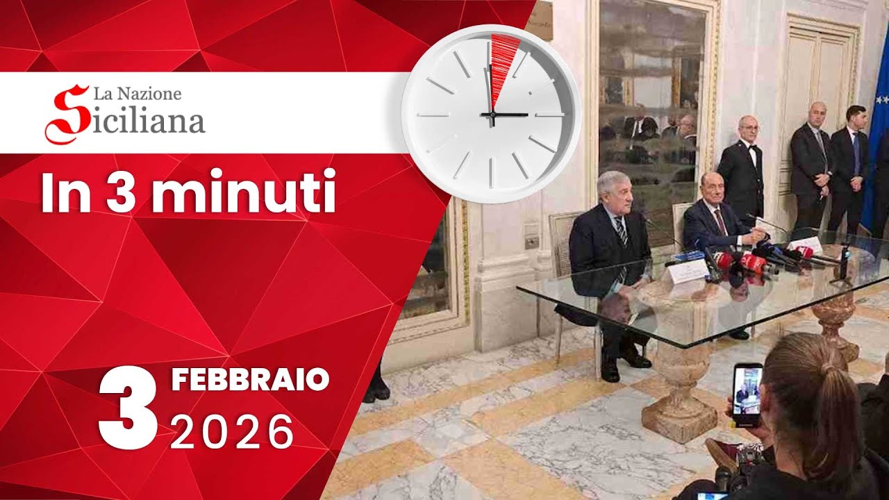 “IN TRE MINUTI” NOTIZIARIO DEL 3 febbraio 2026