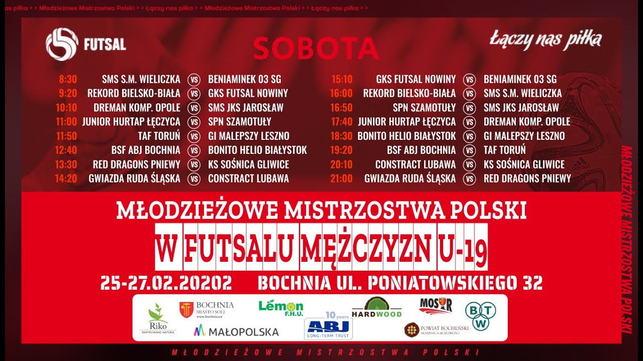 Młodzieżowe Mistrzostwa Polski U19 w futsalu mężczyzn 2 dzień