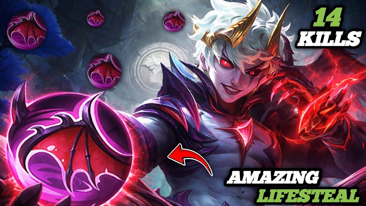 I USE ONLY BLOOD WINGS IN MOBILE LAGEND WITH 14 KILLS | HINDI COMMENTRY |