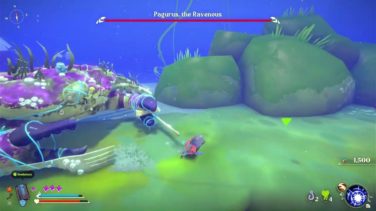 Pagurus easy kill in Another Crabs Treasure