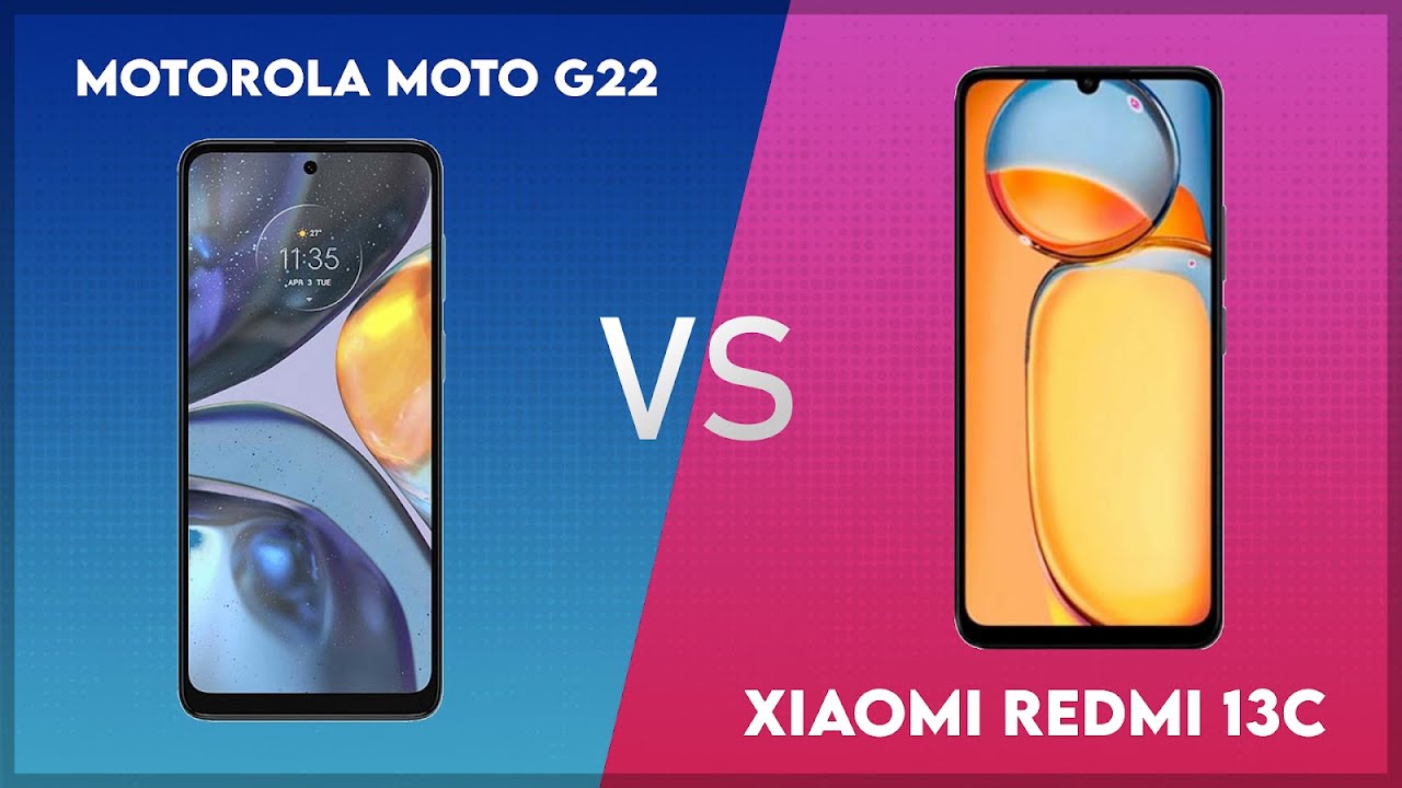Motorola Moto G22 vs Xiaomi Redmi 13C Technical Comparison