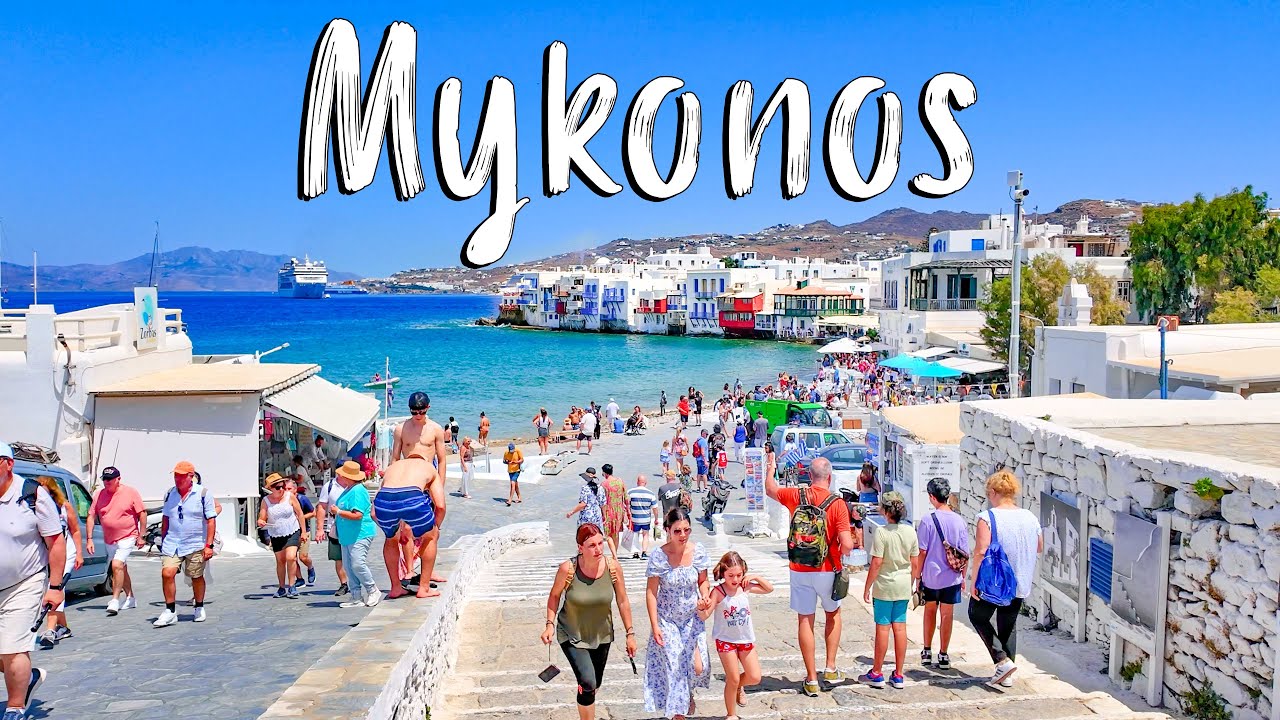 Explore Mykonos' Little Venice: Stunning 4K Walking Tour & Greece Travel Guide