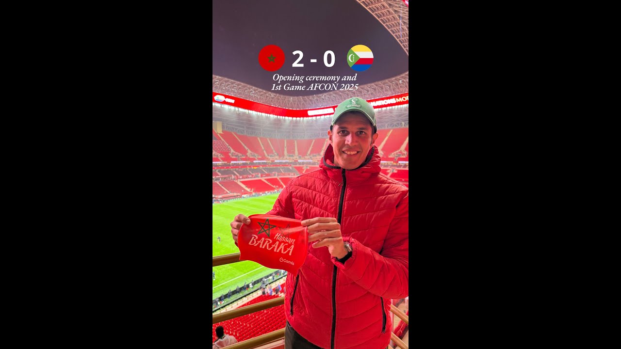 1st Match of AFCON 2025 Morocco 🇲🇦vs Comoros 🇰🇲 21st December 2025.
