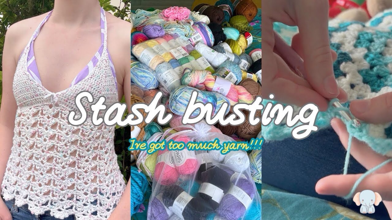 Stash-Busting? Or Just Making Room for More Yarn? 😳 | Ellielauracrochet